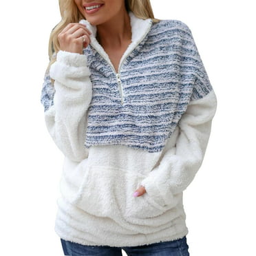 Plus Size Women Fleece Pullover Hoodie Sweatshirt Jumper Hooded Sweater Coat Top